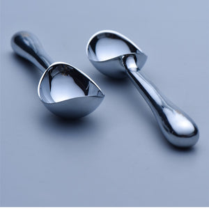 Zinc alloy spoon kitchen ice cream mashed potatoes watermelon jelly yogurt cookies spring handle scoop kitchen accessories