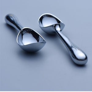 Zinc alloy spoon kitchen ice cream mashed potatoes watermelon jelly yogurt cookies spring handle scoop kitchen accessories