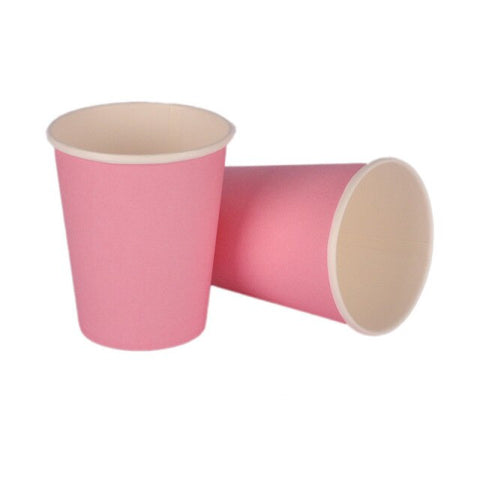 Disposable Tableware Accessories Birthday Party Ice Cream Series Plates Cups Knives Forks Spoons Party Supplies Solid Color