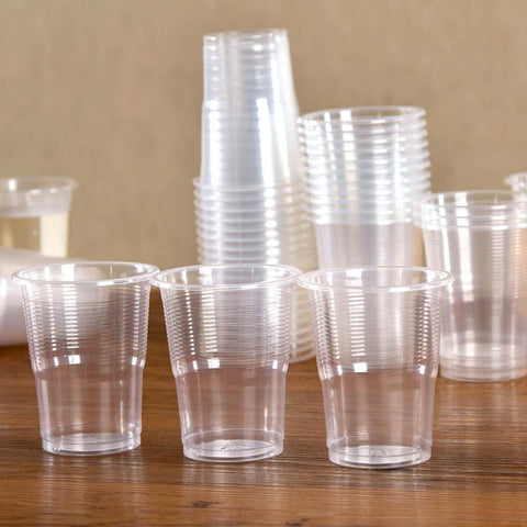 50Pcs Clear Plastic Disposable Cups Party Shot Glasses Jelly Ice Cream Cups Birthday Tumblers Wine Tea Coffee Cup