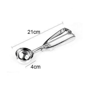 New Kitchen Ice Cream Mash Potato Scoop Stainless Steel Spoon Spring Handle Kitchen Accessories Wholesale 3 size for choose z0