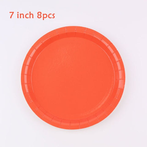 Birthday Theme Activities Ice Cream Series Disposable Tableware Banquet Wedding Plates Cups Knives Forks Spoons Party Gatherings