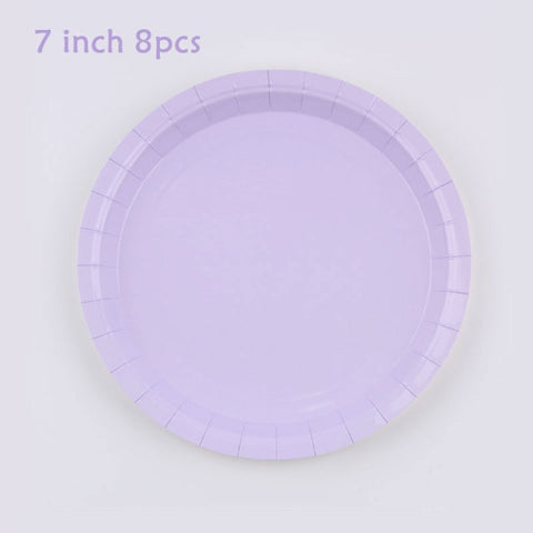 Birthday Theme Activities Ice Cream Series Disposable Tableware Banquet Wedding Plates Cups Knives Forks Spoons Party Gatherings