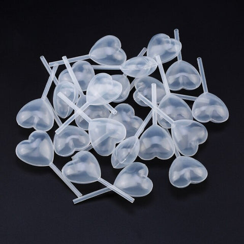 50pcs Jelly Mousse Pipette Milkshake Disposable Macaron Straw Cupcake Ice Cream Injector Baking Tools Dropper