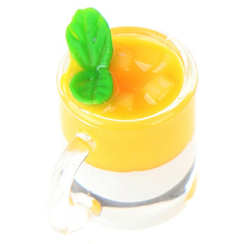 Mini Milkshake Ice Cream Lemon Milk Fruit Tea Water Cup Strawberry Banana Miniatures Dollhouse Accessories Cups Kitchen Toys