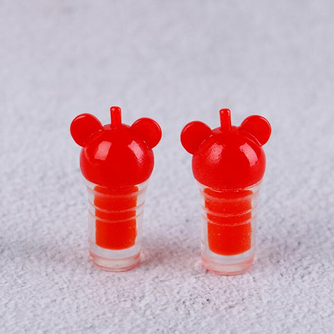 Mini Milkshake Ice Cream Lemon Milk Fruit Tea Water Cup Strawberry Banana Miniatures Dollhouse Accessories Cups Kitchen Toys