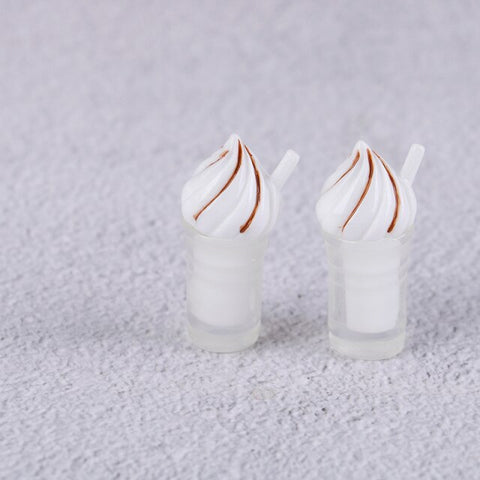 Mini Milkshake Ice Cream Lemon Milk Fruit Tea Water Cup Strawberry Banana Miniatures Dollhouse Accessories Cups Kitchen Toys