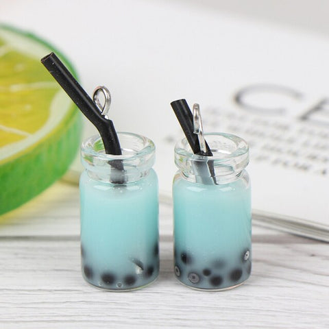 Mini Milkshake Ice Cream Lemon Milk Fruit Tea Water Cup Strawberry Banana Miniatures Dollhouse Accessories Cups Kitchen Toys