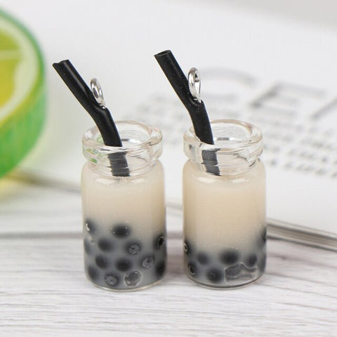 Mini Milkshake Ice Cream Lemon Milk Fruit Tea Water Cup Strawberry Banana Miniatures Dollhouse Accessories Cups Kitchen Toys