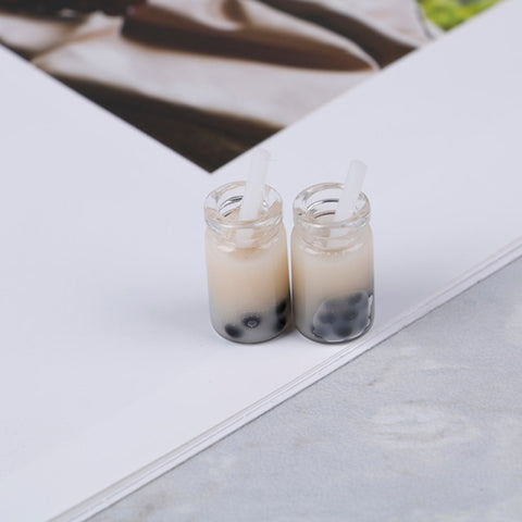 Mini Milkshake Ice Cream Lemon Milk Fruit Tea Water Cup Strawberry Banana Miniatures Dollhouse Accessories Cups Kitchen Toys