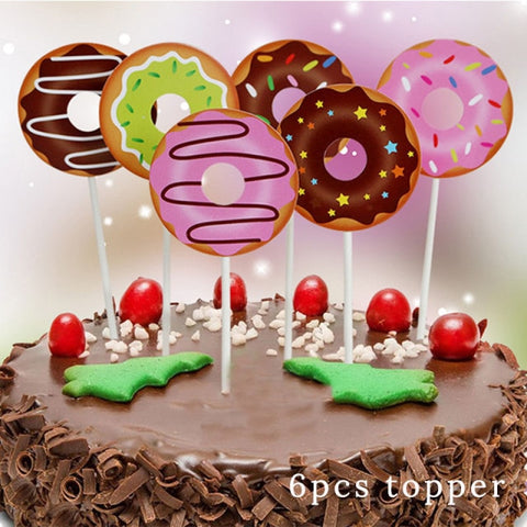 Donut Party Kit Paper Cups Plate Napkins Ice Cream Balloon Candy Bar Party Decoration Baby Shower Kids Birthday Party Decoration