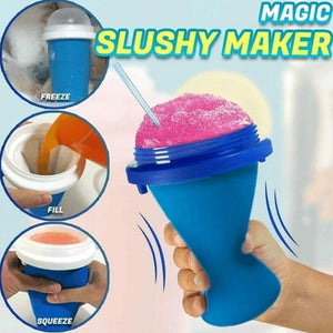 Quick-Frozen Squeeze Cup Slushy Maker Ice Cream Maker Cooling Straw With Bottle Maker Slushy Cup Squeeze Supplies Smo E1T9