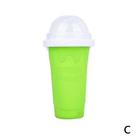 Quick-Frozen Squeeze Cup Slushy Maker Ice Cream Maker Cooling Straw With Bottle Maker Slushy Cup Squeeze Supplies Smo E1T9