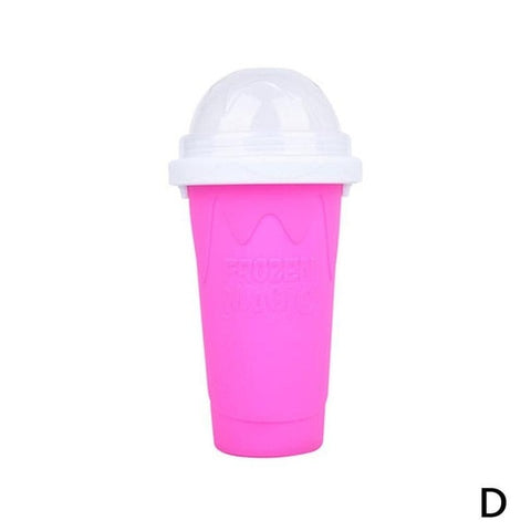 Quick-Frozen Squeeze Cup Slushy Maker Ice Cream Maker Cooling Straw With Bottle Maker Slushy Cup Squeeze Supplies Smo E1T9