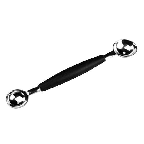 18Cm Stainless Steel Melon Baller Kitchen Cut Watermelon Carving Knife Double Side Fruit Digging Spoon Ice Cream Platter Spoon