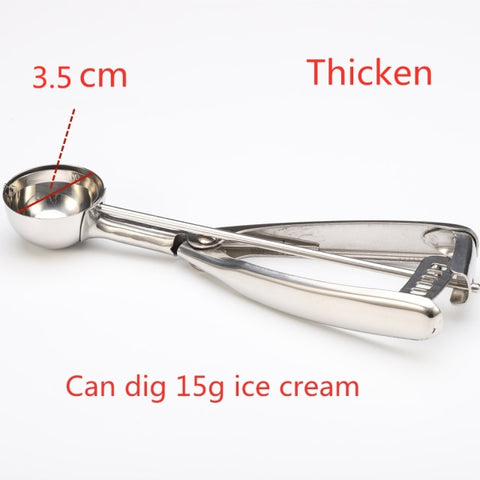 Stainless Steel Ice Cream Scoop Tool Cookie Scoop Icecream Spoon Kitchen Gadgets 2020 Sticks Mashed Potatoes Watermelon Spoon 1P