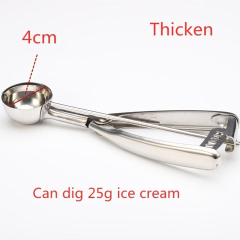 Stainless Steel Ice Cream Scoop Tool Cookie Scoop Icecream Spoon Kitchen Gadgets 2020 Sticks Mashed Potatoes Watermelon Spoon 1P