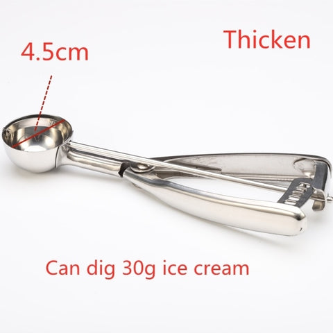 Stainless Steel Ice Cream Scoop Tool Cookie Scoop Icecream Spoon Kitchen Gadgets 2020 Sticks Mashed Potatoes Watermelon Spoon 1P