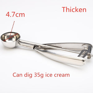 Stainless Steel Ice Cream Scoop Tool Cookie Scoop Icecream Spoon Kitchen Gadgets 2020 Sticks Mashed Potatoes Watermelon Spoon 1P
