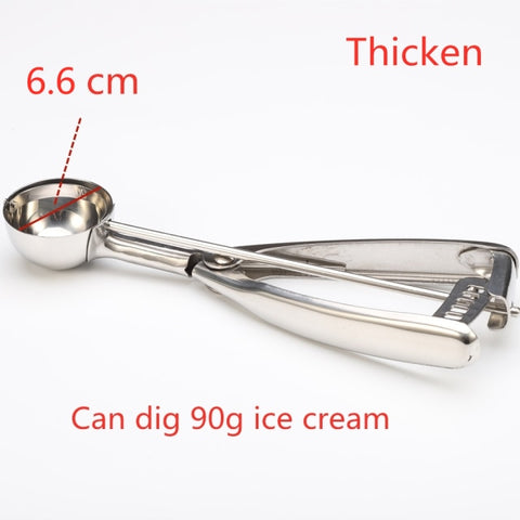 Stainless Steel Ice Cream Scoop Tool Cookie Scoop Icecream Spoon Kitchen Gadgets 2020 Sticks Mashed Potatoes Watermelon Spoon 1P