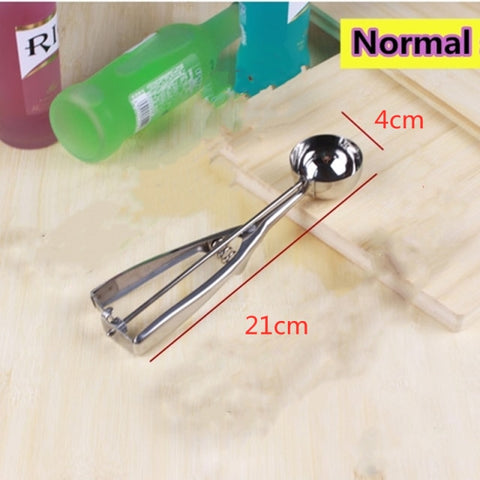 Stainless Steel Ice Cream Scoop Tool Cookie Scoop Icecream Spoon Kitchen Gadgets 2020 Sticks Mashed Potatoes Watermelon Spoon 1P