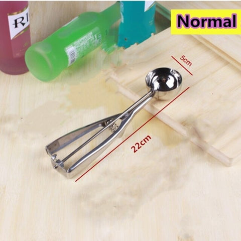 Stainless Steel Ice Cream Scoop Tool Cookie Scoop Icecream Spoon Kitchen Gadgets 2020 Sticks Mashed Potatoes Watermelon Spoon 1P
