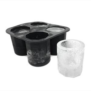 Kitchen Bar Accessories Ice Cube Tray 4 Grids Silicone Ice Cube Maker DIY Creative Ice Cup Mold Shape Ice Cream Mold Cocina Home