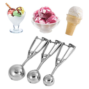 1pcs Kitchen Utensils Stainless Steel Mash Potato Ice Cream Spoon Scoops  Ice Cream Tools Kitchen Gadgets