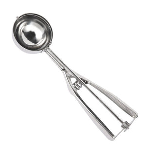 Stainless Steel Spoon Kitchen Ice Cream Mashed Potatoes Watermelon Jelly Yogurt Cookies Spring Handle Scoop Kitchen Accessories