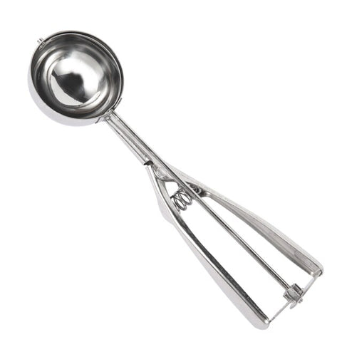 Stainless Steel Spoon Kitchen Ice Cream Mashed Potatoes Watermelon Jelly Yogurt Cookies Spring Handle Scoop Kitchen Accessories