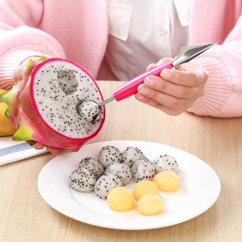 Fruit Carving Knife Watermelon Baller Ice Cream Dig Ball Tools Kitchen utensilios vegetable cutter vegetable slicer coupe legume