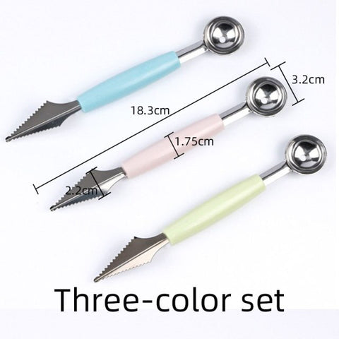 Fruit Carving Knife Watermelon Baller Ice Cream Dig Ball Tools Kitchen utensilios vegetable cutter vegetable slicer coupe legume