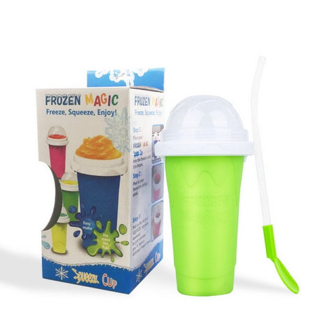 Quick-frozen Smoothie Cup Practical Slushy Ice Cream Maker Quick Cooling Cup Milkshake Bottles Silicone Rapid Cooling Cups