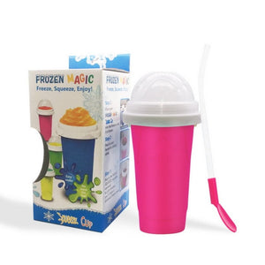 Quick-frozen Smoothie Cup Practical Slushy Ice Cream Maker Quick Cooling Cup Milkshake Bottles Silicone Rapid Cooling Cups