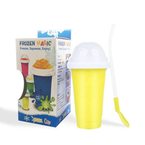 Quick-frozen Smoothie Cup Practical Slushy Ice Cream Maker Quick Cooling Cup Milkshake Bottles Silicone Rapid Cooling Cups