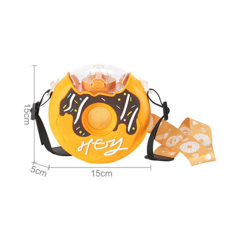 Cute Donut Ice Cream Water Bottle Creative Cute Style Cup With Straw 380ml Portable leakproof For Kindergarten Baby Children