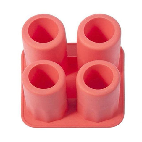 4 Cups Silicone Ice Cream Maker Multifunction Ice Cup Ice Tray Gel Fixed Mold Glass Flexible Non Stick Kitchen Freezing Mold