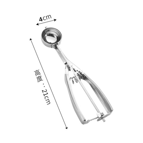 Ice Cream Scoop 4,5,6cm Stainless Steel With Trigger Cookie Scoop Spoon Frozen Cooking Tools Ice Cream Decorating Tool