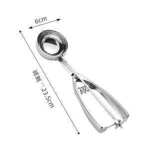 Ice Cream Scoop 4,5,6cm Stainless Steel With Trigger Cookie Scoop Spoon Frozen Cooking Tools Ice Cream Decorating Tool
