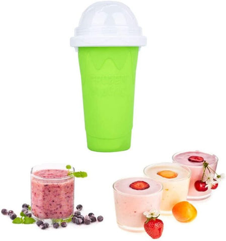350ml Quick-frozen Smoothies Durable Slush Ice Cream Maker Squeeze Slush Quick Cooling Cup Milkshake Bottle Smoothie Cup
