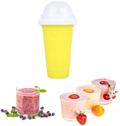350ml Quick-frozen Smoothies Durable Slush Ice Cream Maker Squeeze Slush Quick Cooling Cup Milkshake Bottle Smoothie Cup