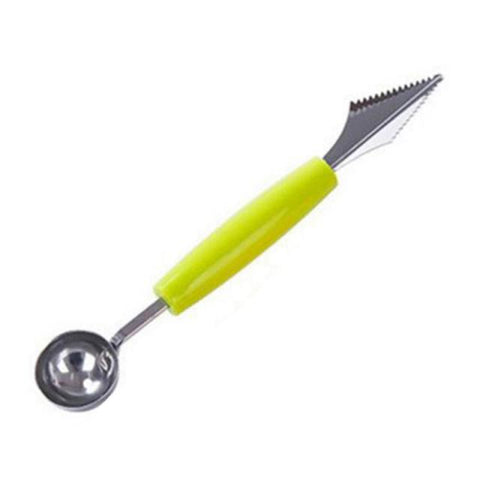 1Pcs Fruit Platter Carving Knife Melon Spoon Ice Cream Scoop Watermelon Kitchen Gadgets Accessories Slicer Tools Food Cutter