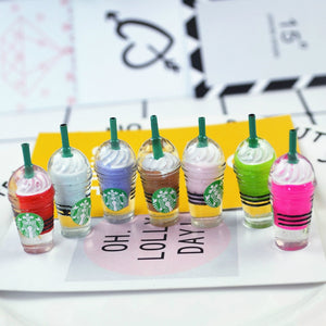 Straw Cup Ice Cream Cup Addition for Slime Charms DIY Polymer Filler Slime Accessories Toys Lizun Modeling Clay Kit for Kids