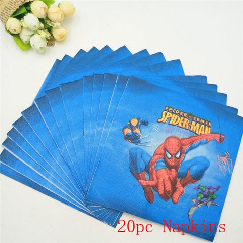 10pcs/lot Spider Ice cream Cups Kids Birthday Party Supplies Spiderman Happy Birthday Party Ice cream Bowls Wholesale Ice Cups