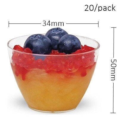 Promotion - Party Wedding Festival Supplies, 45ml Reusable Tableware Dessert/Ice Cream/Cocktail Mini Cone, 20/Pack