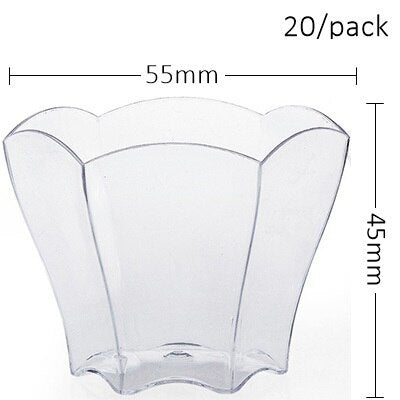 Promotion - Party Wedding Festival Supplies, 45ml Reusable Tableware Dessert/Ice Cream/Cocktail Mini Cone, 20/Pack