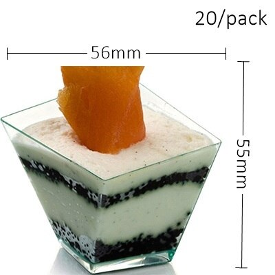 Promotion - Party Wedding Festival Supplies, 45ml Reusable Tableware Dessert/Ice Cream/Cocktail Mini Cone, 20/Pack