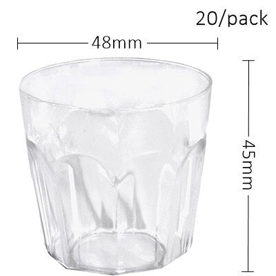 Promotion - Party Wedding Festival Supplies, 45ml Reusable Tableware Dessert/Ice Cream/Cocktail Mini Cone, 20/Pack