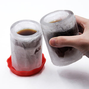 Silicone ice tray, large single hole silicone ice cup, summer cola ice cup, food grade ice tray mold in stock