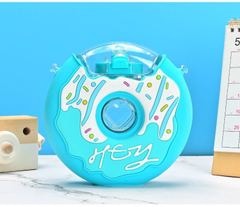 Donut Ice Cream Water Bottle With Straw Watermelon Travel Cup Portable Leakproof Tritan Drink Children Bottles Plastic BPA Free
